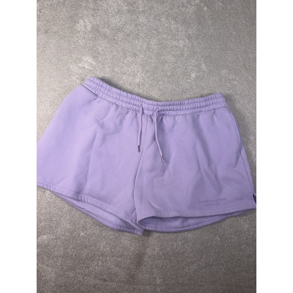 Comfrt Pastel Sweat Shorts Womens 3xl Lavender Purple Fleece Collection Edit